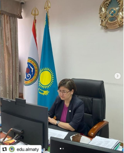 Алматы қаласы Білім басқармасының басшысы Л.Ә. Жылқыбаеваның онлайн форматта азаматтарды кезекті қабылдауы өтті.