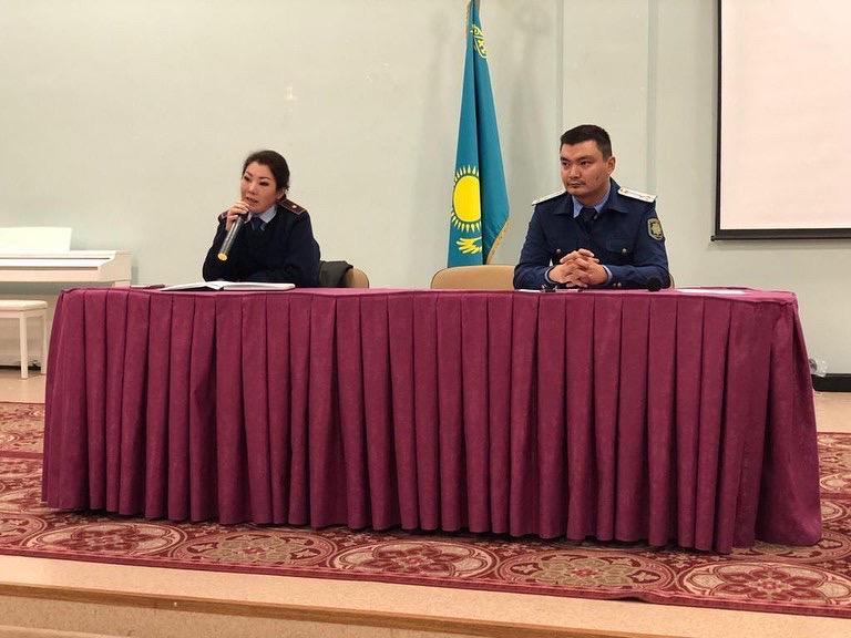 Мектебімізде “Заң Керуен” бағдарламасы аясында Бас прокуратураның кәмелет жасына толмағандардың жыныстық қол сұғылмаушылыққа қарсы қылмыстардың алдын алу және тоқтату туралы ата-аналар жиналысы өтілді.
